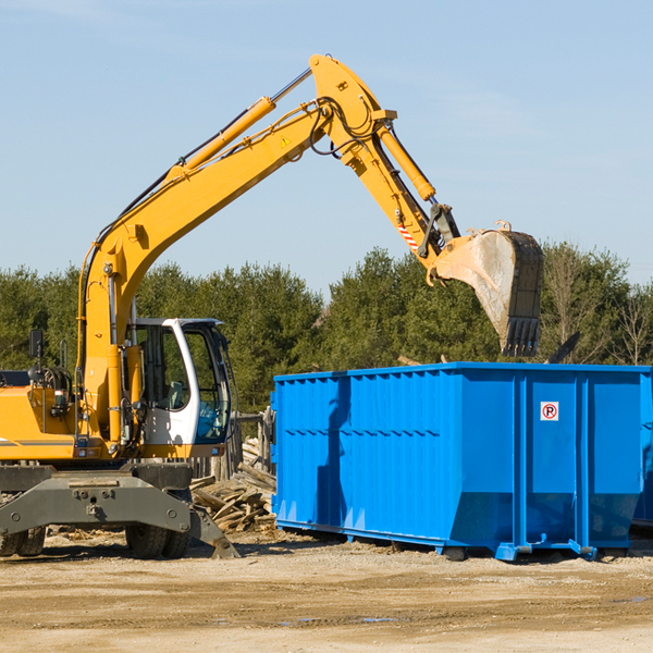 can i choose the location where the residential dumpster will be placed in Addison West Virginia